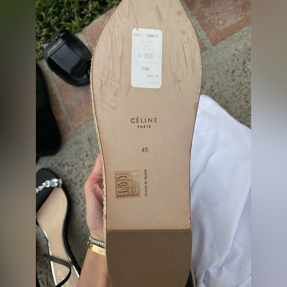 Celine Babouche V Cut Espadrille Flats - Picture 3 of 6